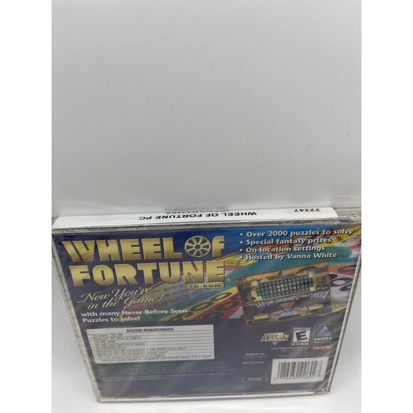 Wheel Of Fortune Cd-rom Pc Win 95/98 Ages 12 And Up Hasbro Interactive - Sealed - Picture 4 of 5